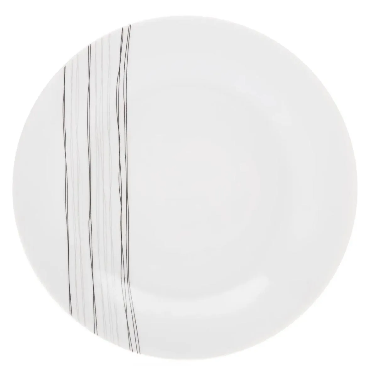 Lot De 6 Assiettes Plates Lignes D27 - Sg Secret De Gourmet
