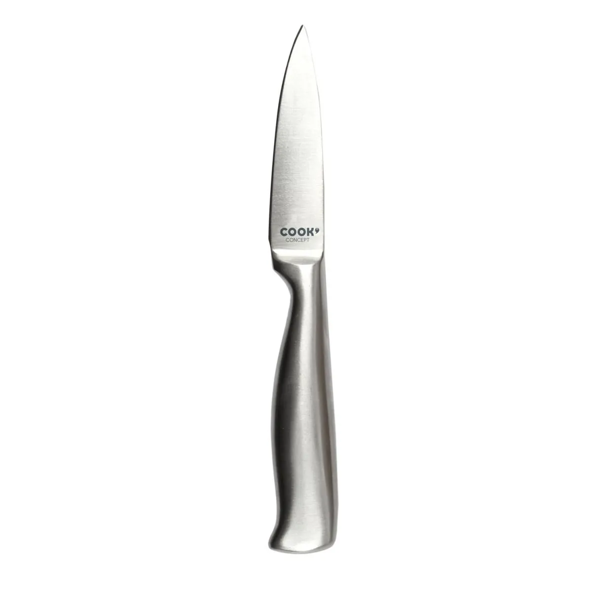 Couteau - Cook Concept - Acier Inoxydable - Lame 8.5 Cm - Total Noir - Gris