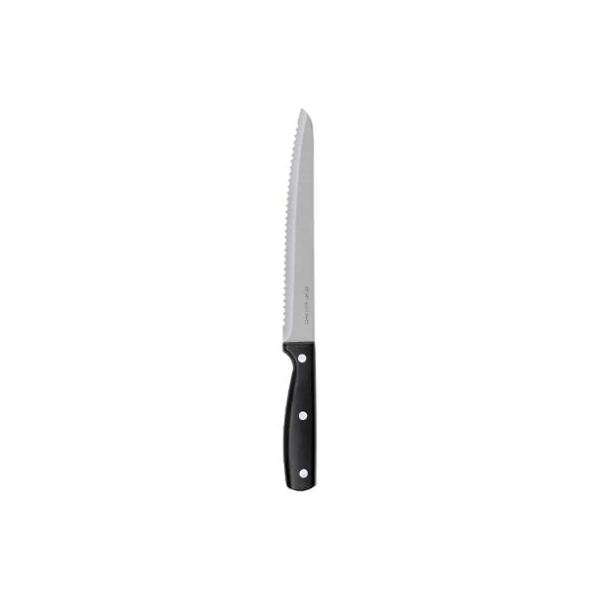 Couteau À Pain Inox "essentiel Black" Lame 20cm - 5five