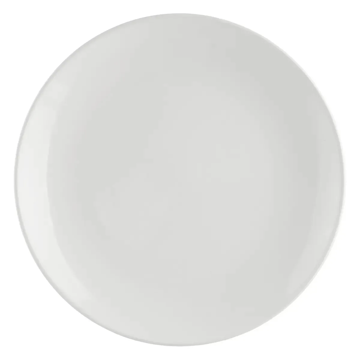 Lot De 6 Assiettes Plate "colorama" D26cm Blanche - Sg Secret De Gourmet