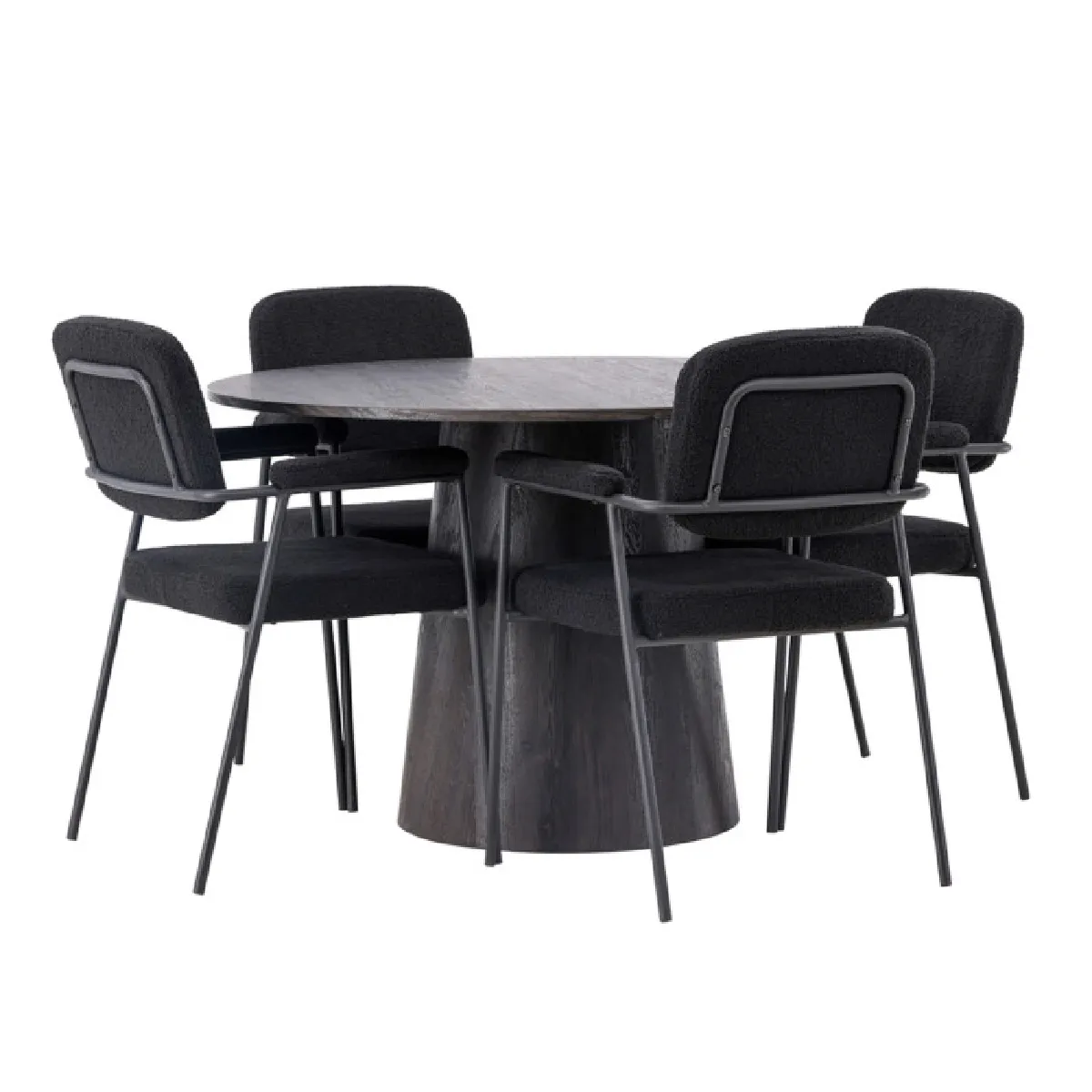 Lanzo Dining Table with Yesterday Chairs