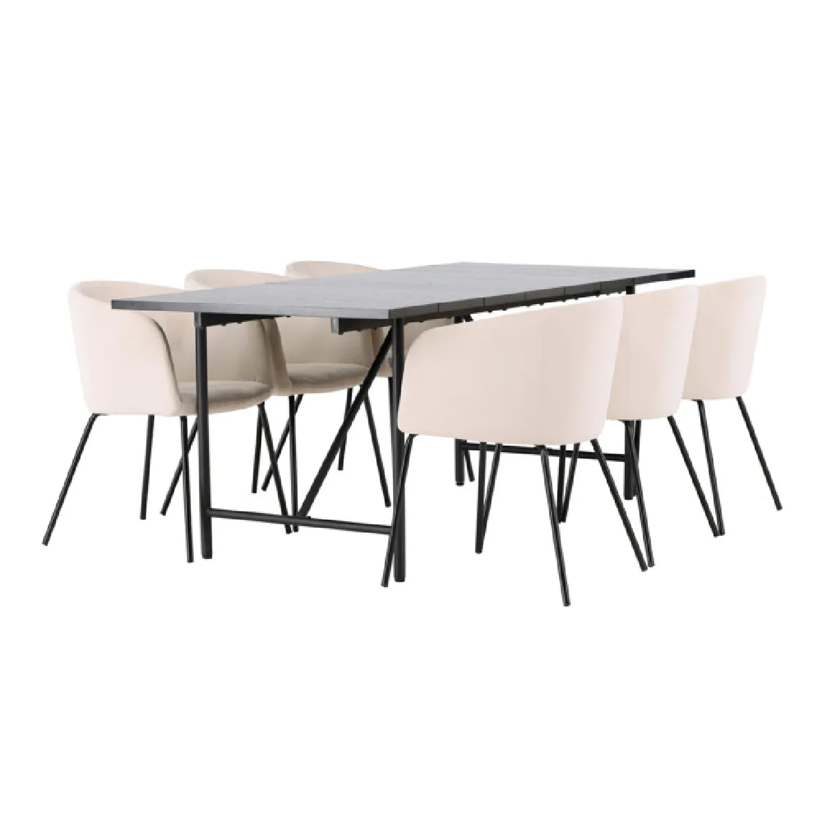 Astrid Dining Table with Berit Chairs
