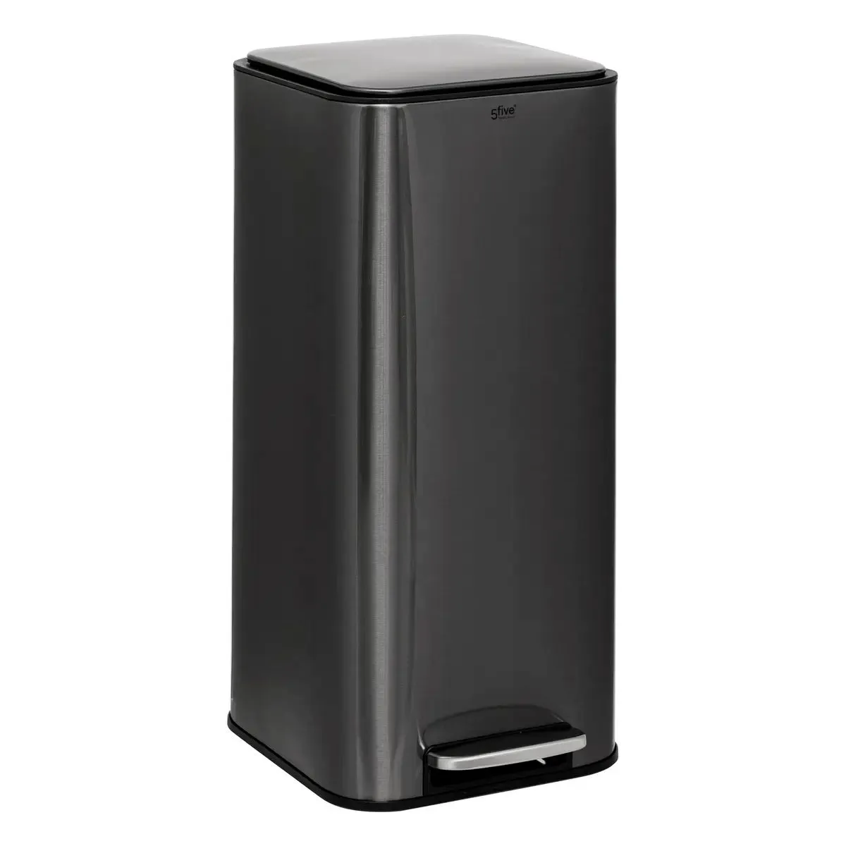 Poubelle "delta" En Métal Noir 30l - 5five
