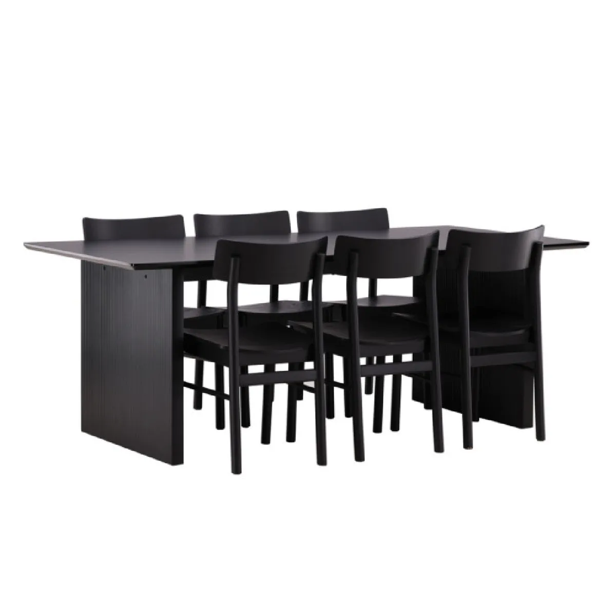 Vail Dining Table with Montros Chairs