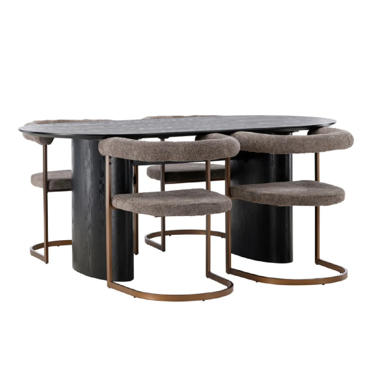 Isolde Dining Table with Morning Chairs