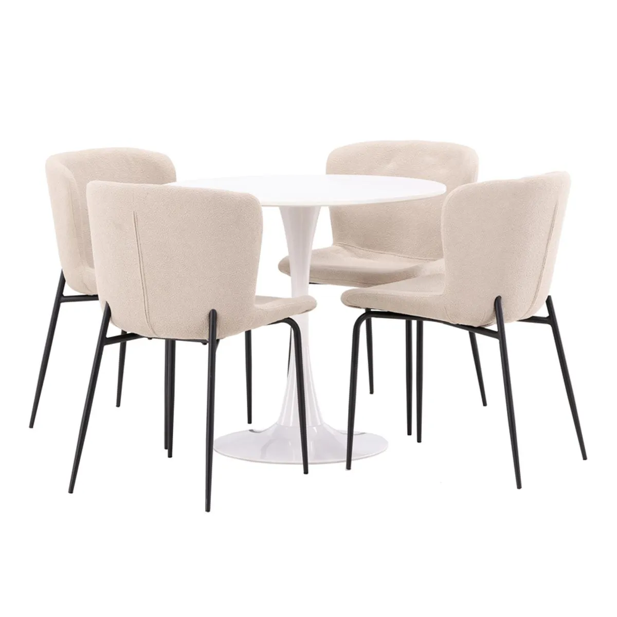 Hamden Dining Table with Modesto Chairs