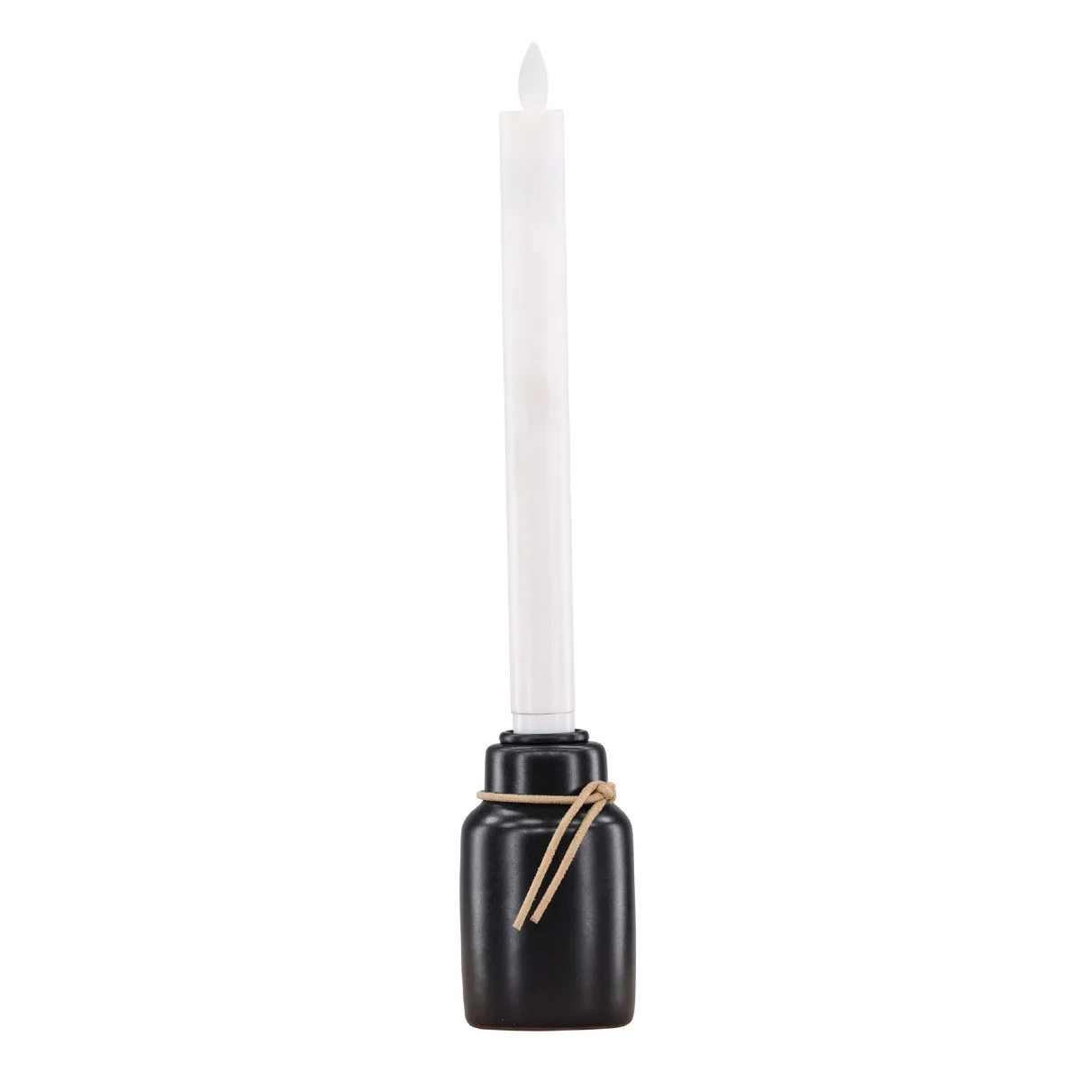 Bougeoir Design à LED "Ulricehamn" 6cm Noir