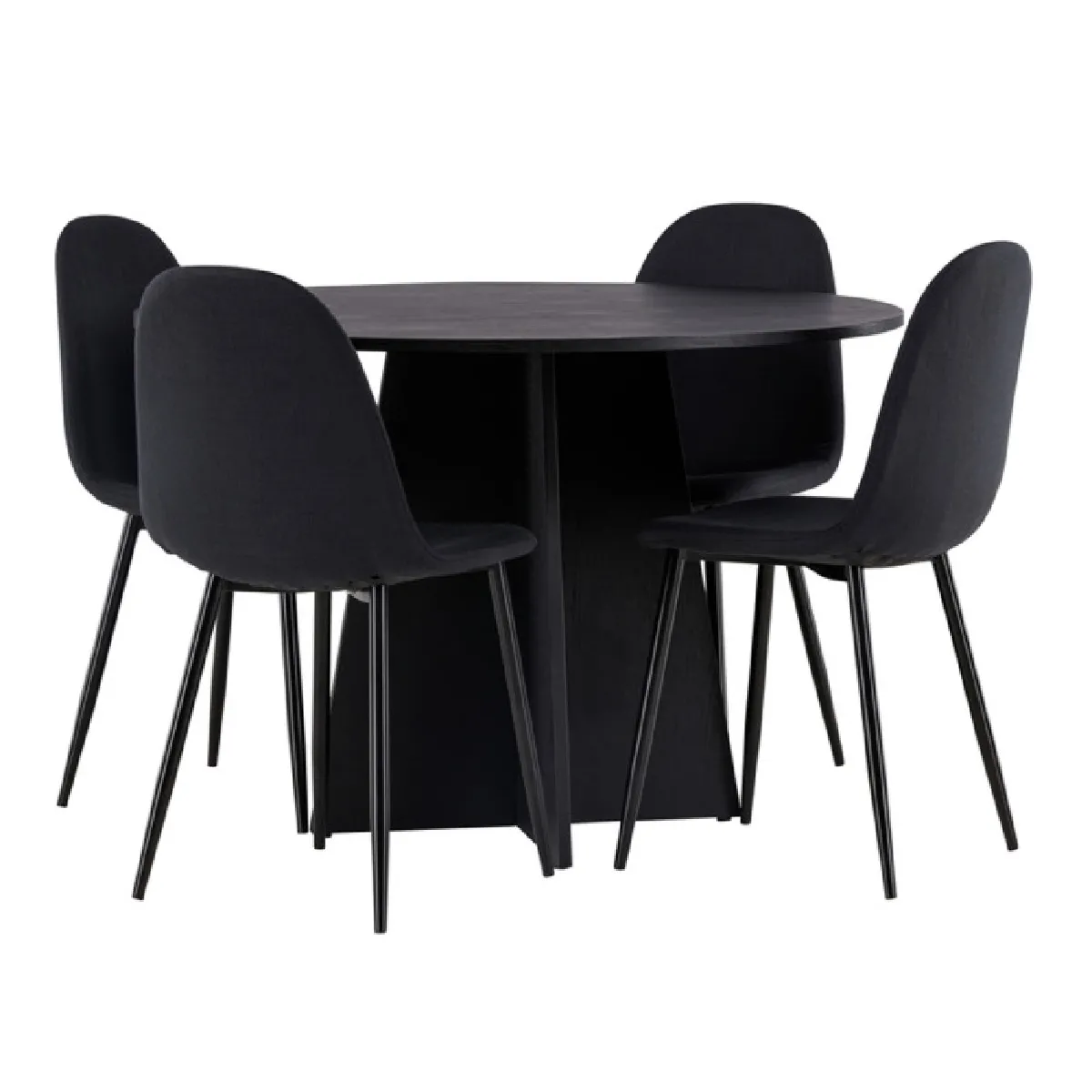 Bootcut Dining Table with Polar Chairs