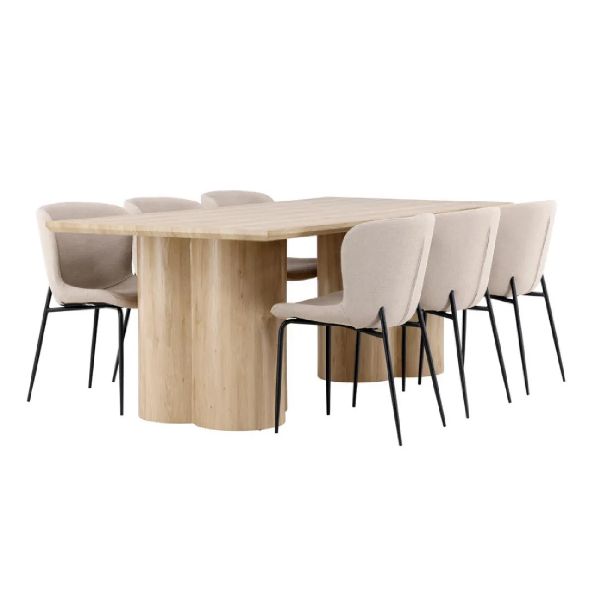 Olivia Dining Table with Modesto Chairs