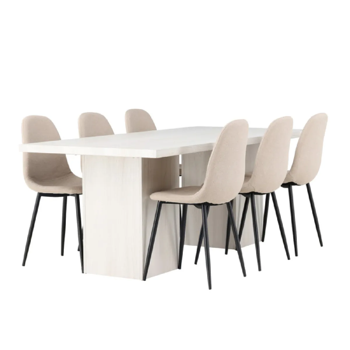 Olga Dining Table with Polar Chairs