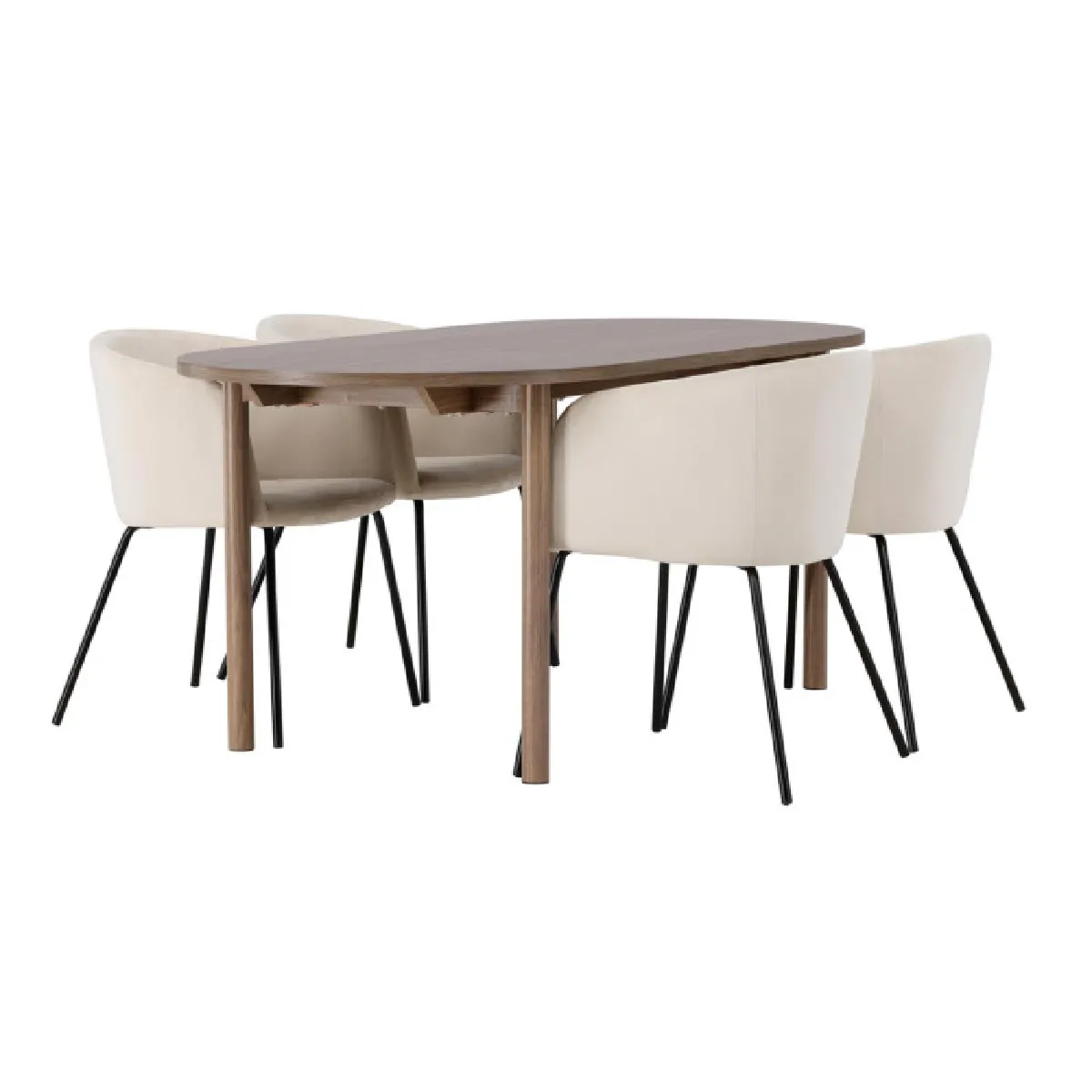 Andy Dining Table with Berit Chairs