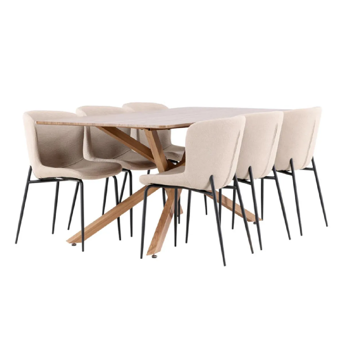 Piazza Dining Table with Modesto Chairs
