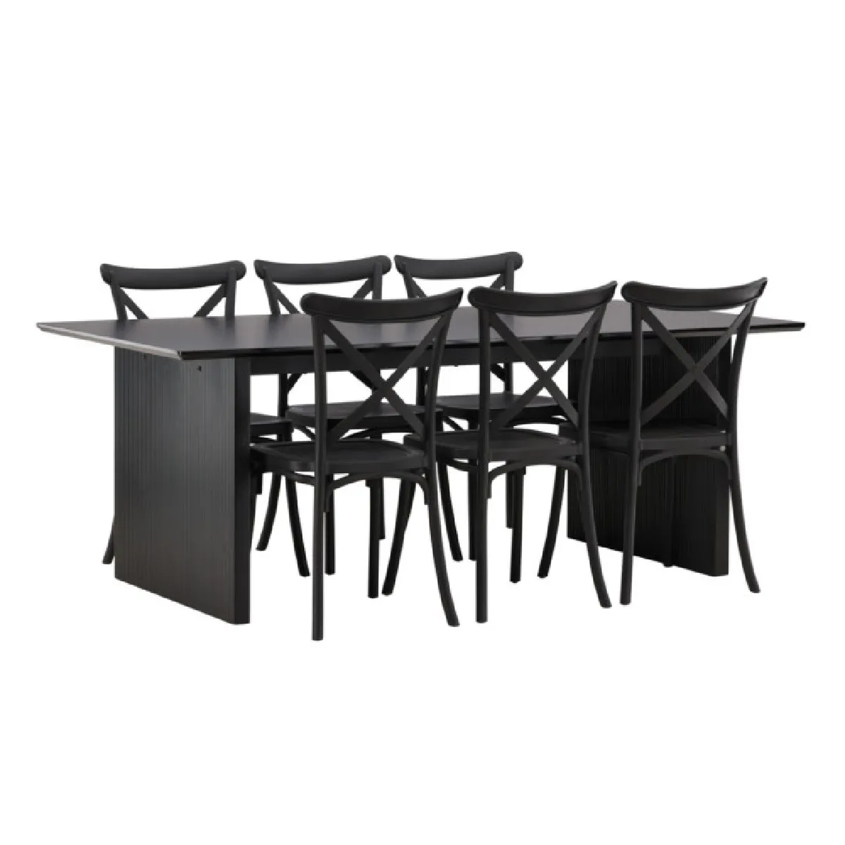 Vail Dining Table with Crosett Chairs
