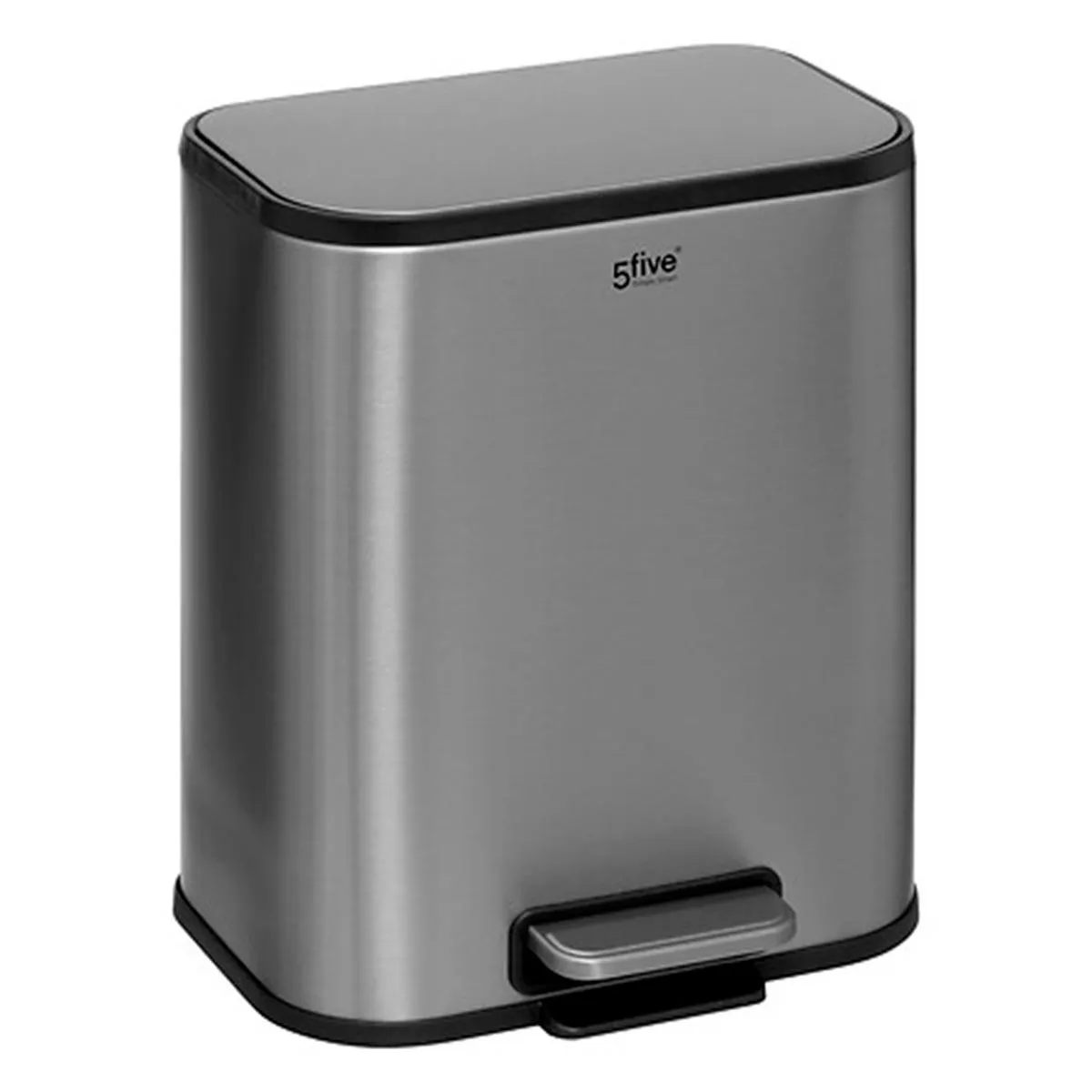 Poubelle Soft Close En Inox Finition Mat 5l - 5five