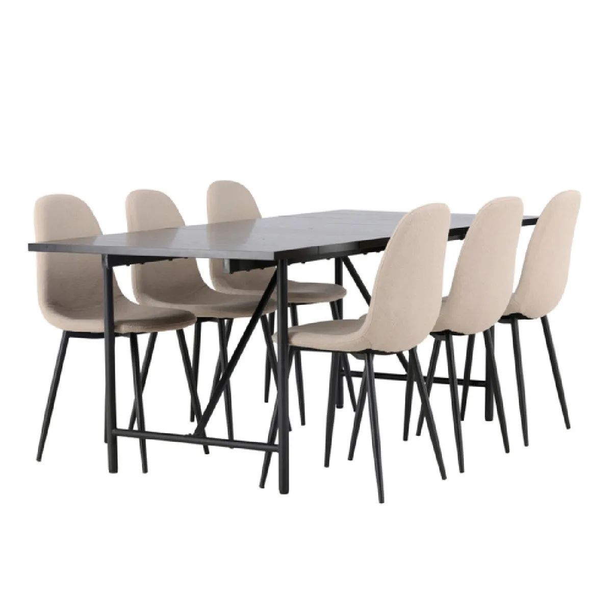 Astrid Dining Table with Polar Chairs