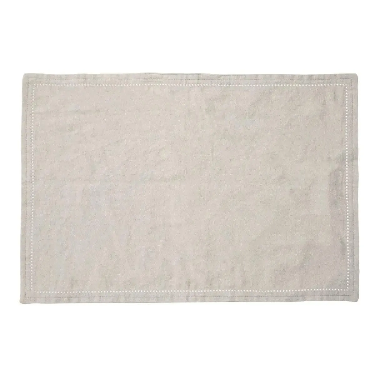 Set De Table En Lin "elina" 30x45cm Gris