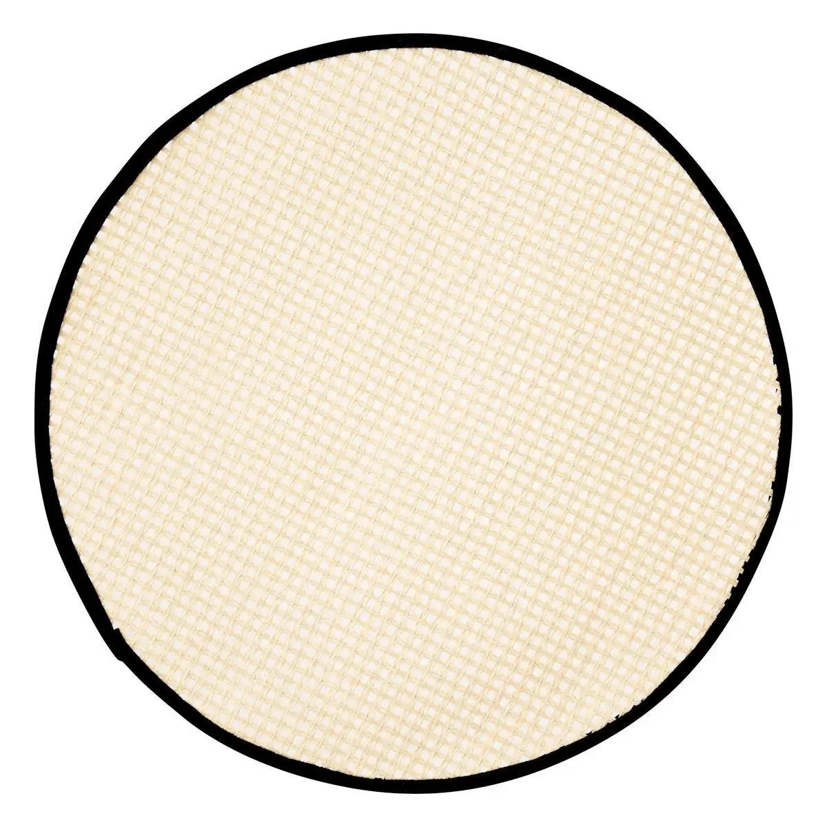 Set De Table Rond En Jute "rivi" 38cm Noir