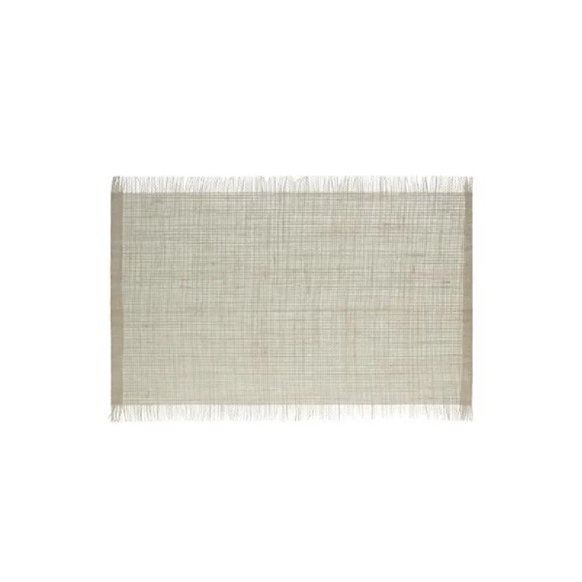 Set De Table En Jute "frange" 30x45cm Beige