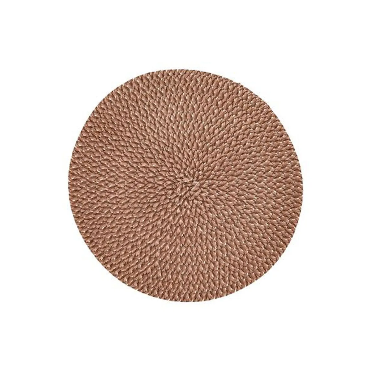 Set De Table Tressé Déco "irisé" 38cm Chocolat
