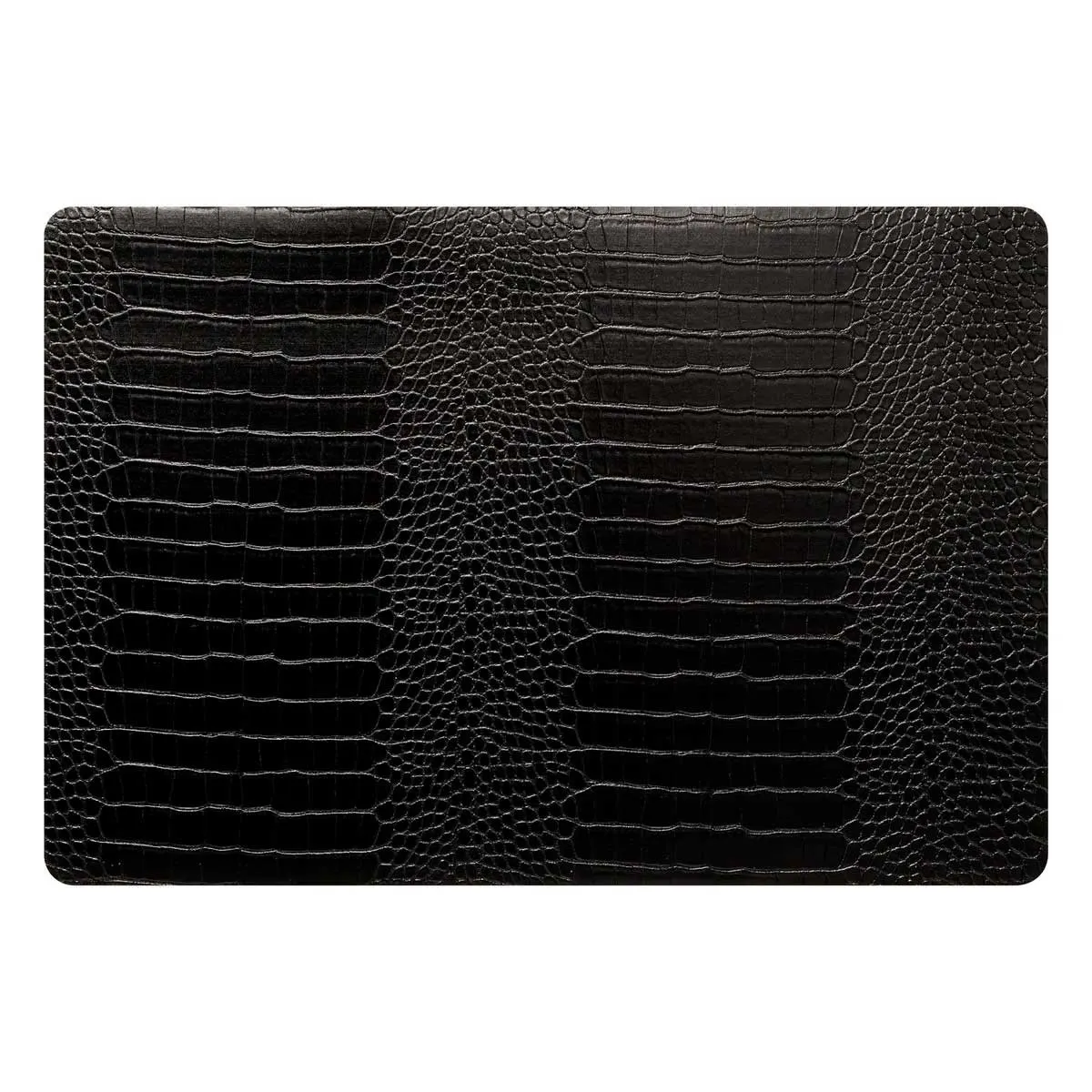 Set De Table "croco" Noir 49x33cm - Sg Secret De Gourmet