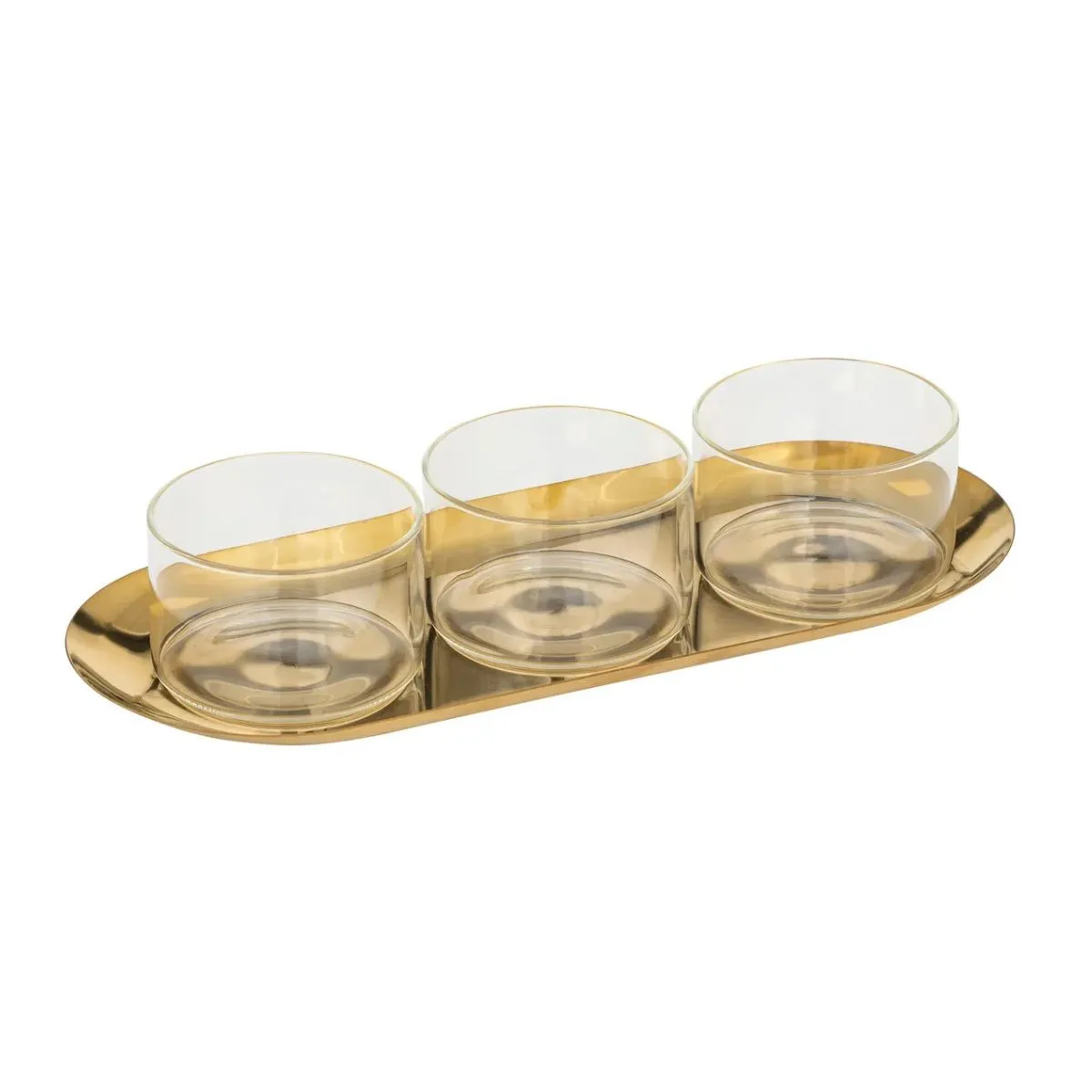 Set Apéritif "automne" 4 Pièces En Verre - Sg Secret De Gourmet