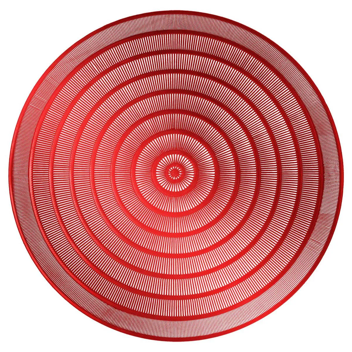 Set De Table Rond Ajouré "oriental" 40cm Rouge