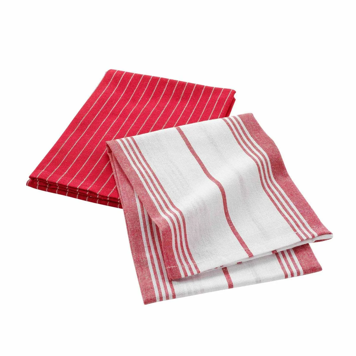 Lot De 2 Torchons "suzette" 50x70cm Rouge