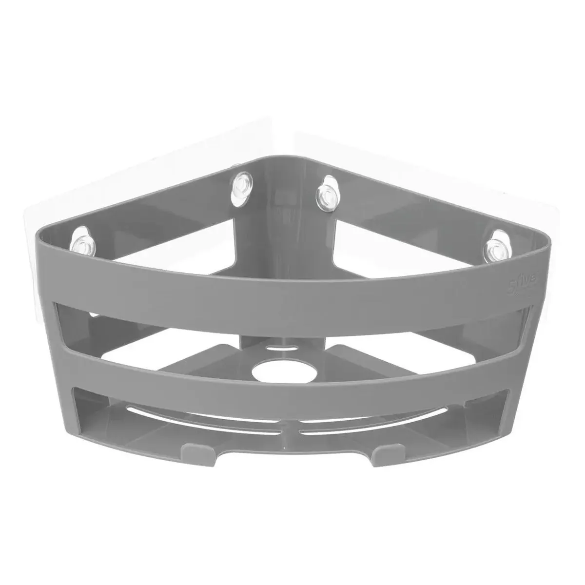 Étagère D'angle À Ventouses "bath'n Store" Gris - 5five