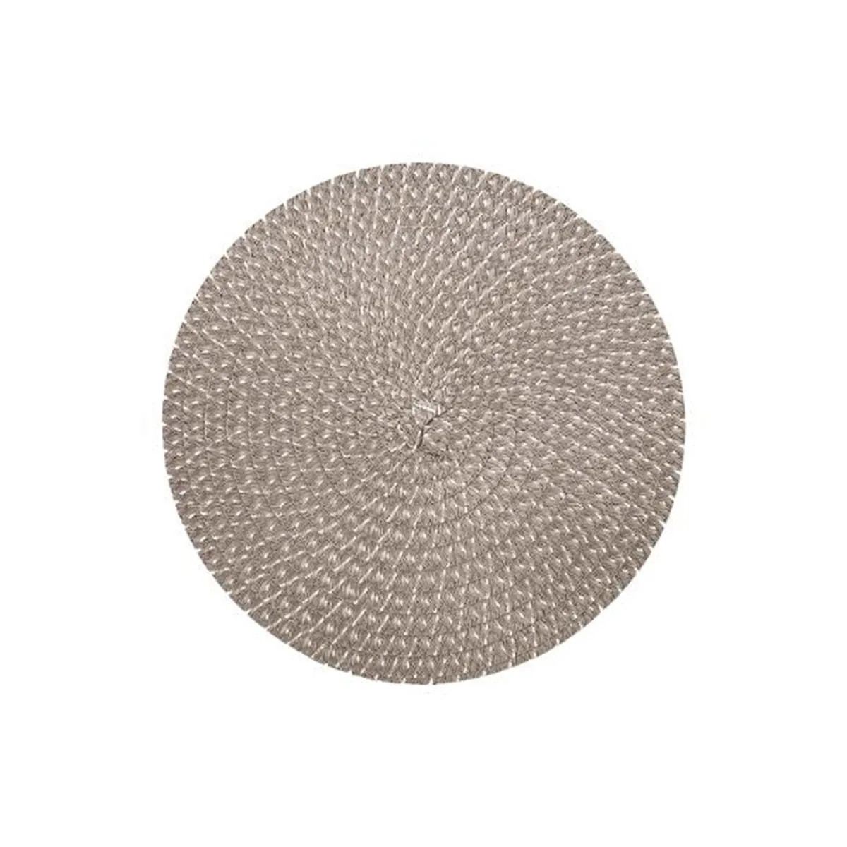 Set De Table Tressé Déco "irisé" 38cm Gris