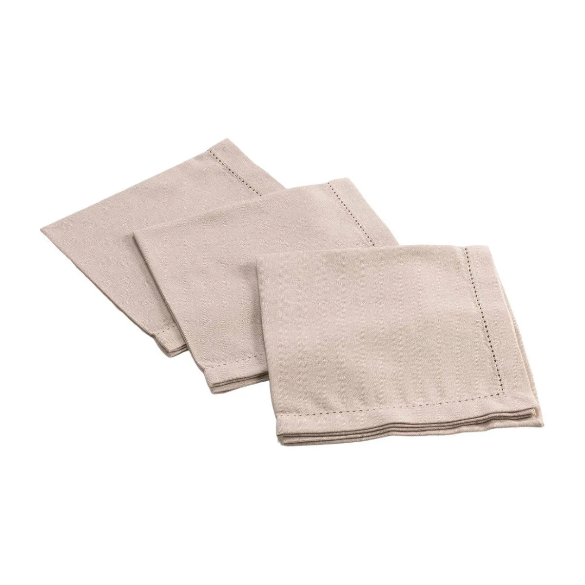Lot De 3 Serviettes De Table "charline" 40x40cm Lin