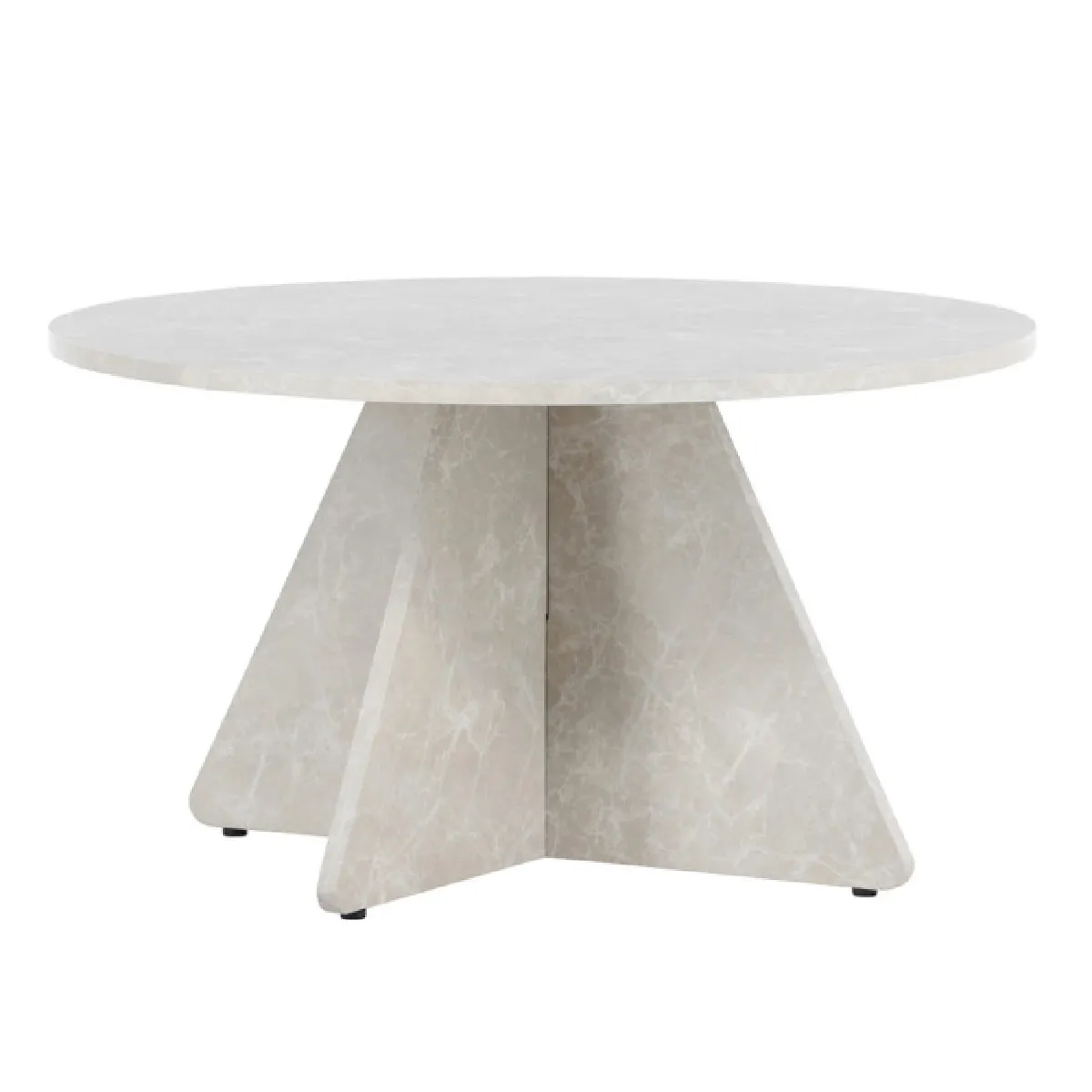Table basse en MDF effet marbre Bootcut 80x45 cm
