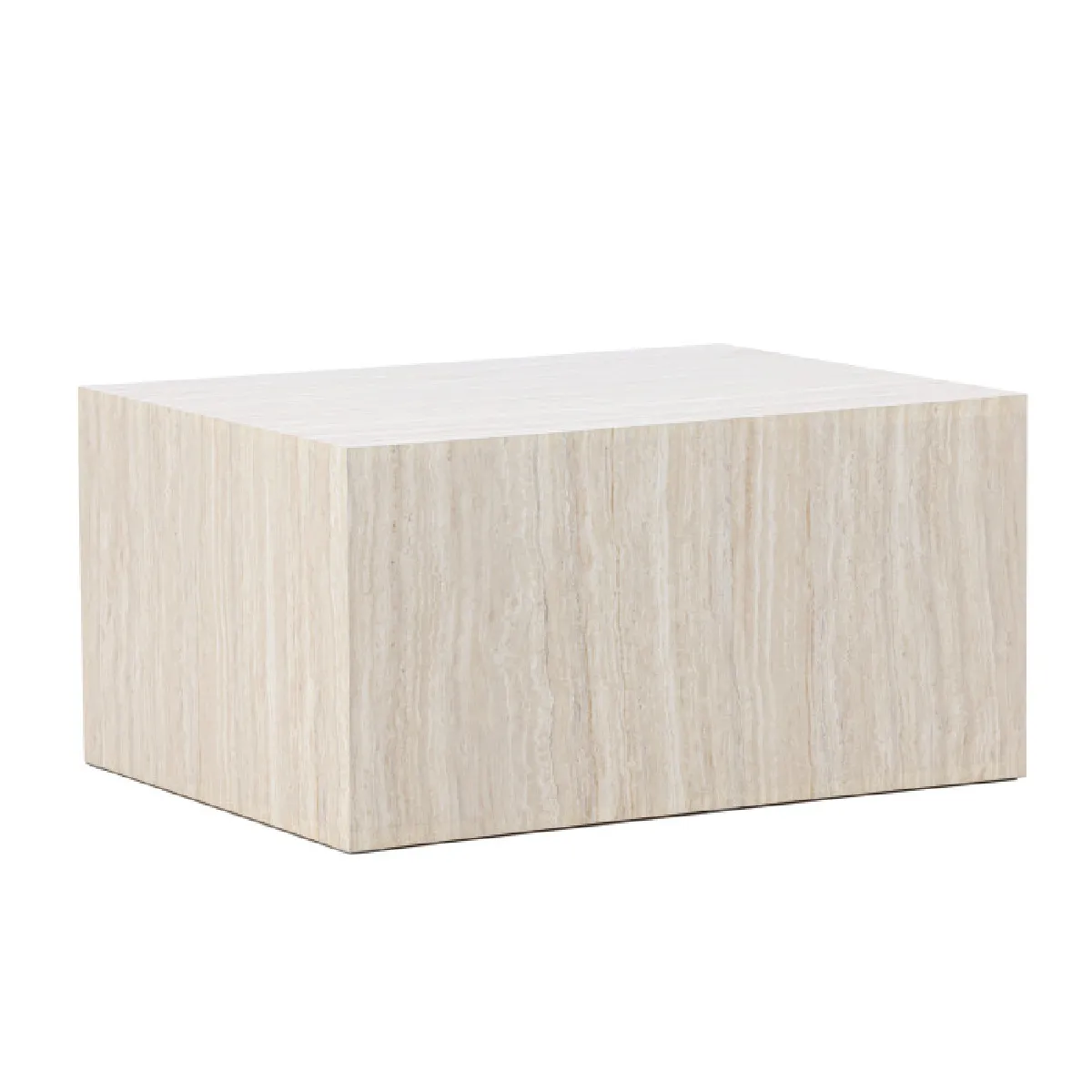Table basse en MDF effet travertine York 40x60x80 cm