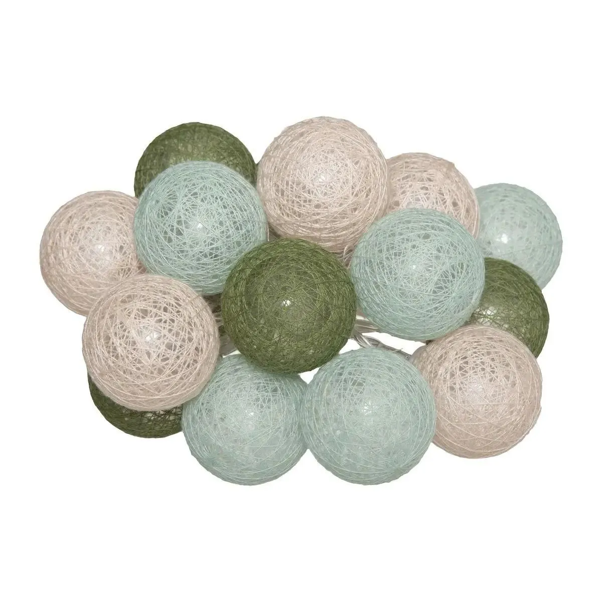 Guirlande Led pile 16 boules "Army" D3,5cm - Atmosphera Créateur d'intérieur