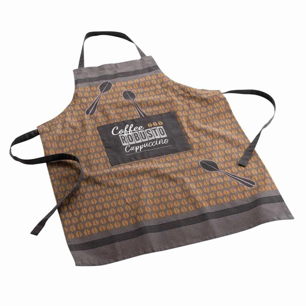 Tablier De Cuisine "cappuccino" 84cm Marron