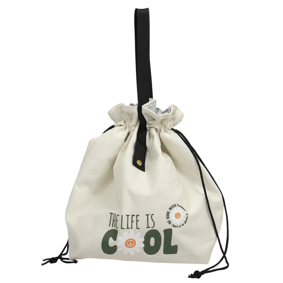 Sac fraîcheur - cook concept - coton - 9l - blanc et vert