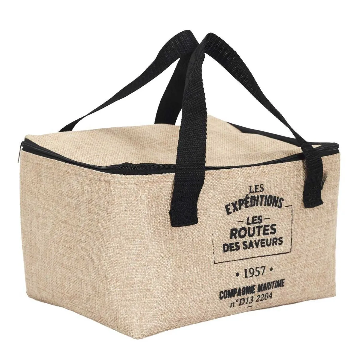 Lunch Bag - Cook Concept - Effet Jute - Isotherme - Beige