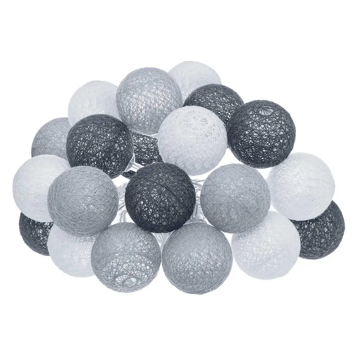Guirlande LED outdoor Soft - gris foncé - L435 cm - Atmosphera
