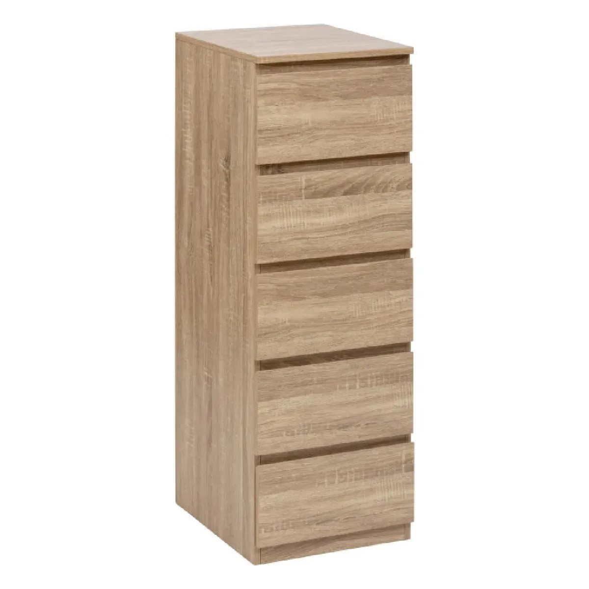 Chiffonier 5 Tiroirs Effet Bois Naturel - 5five