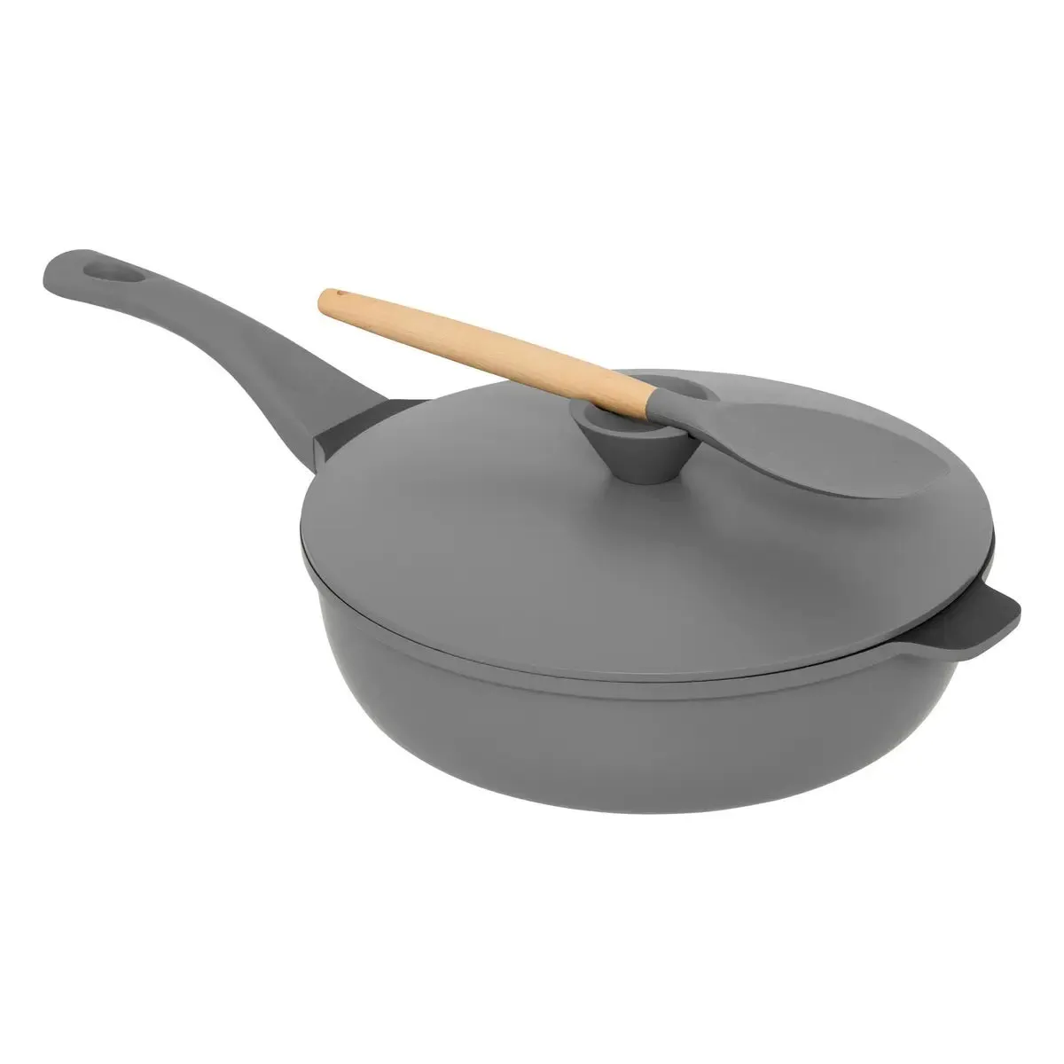 Sauteuse D28cm En Fonte D'aluminium Gris - 5five