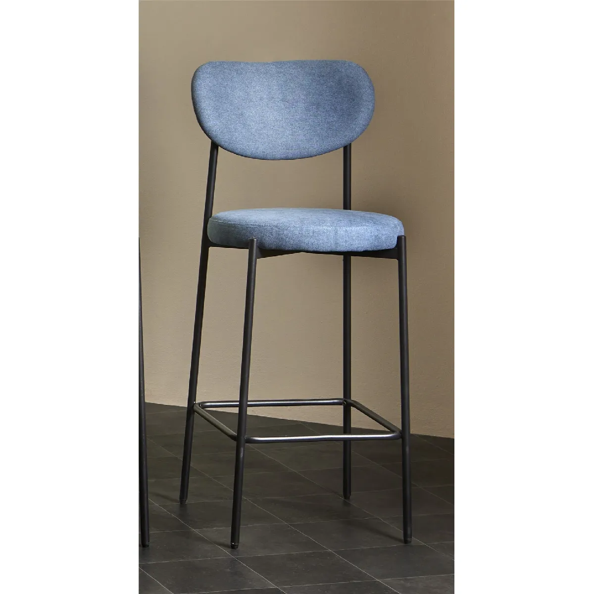 Tabouret de bar Maui bleu 45x47x110cm