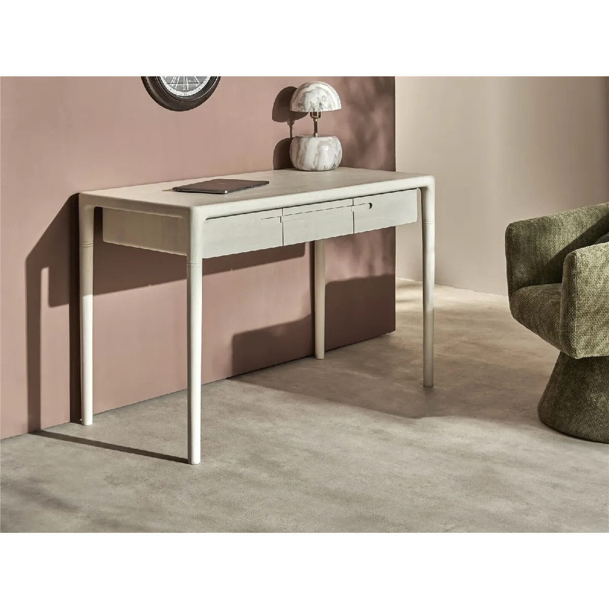 Bureau Ares Mango blanc 120x60x76cm