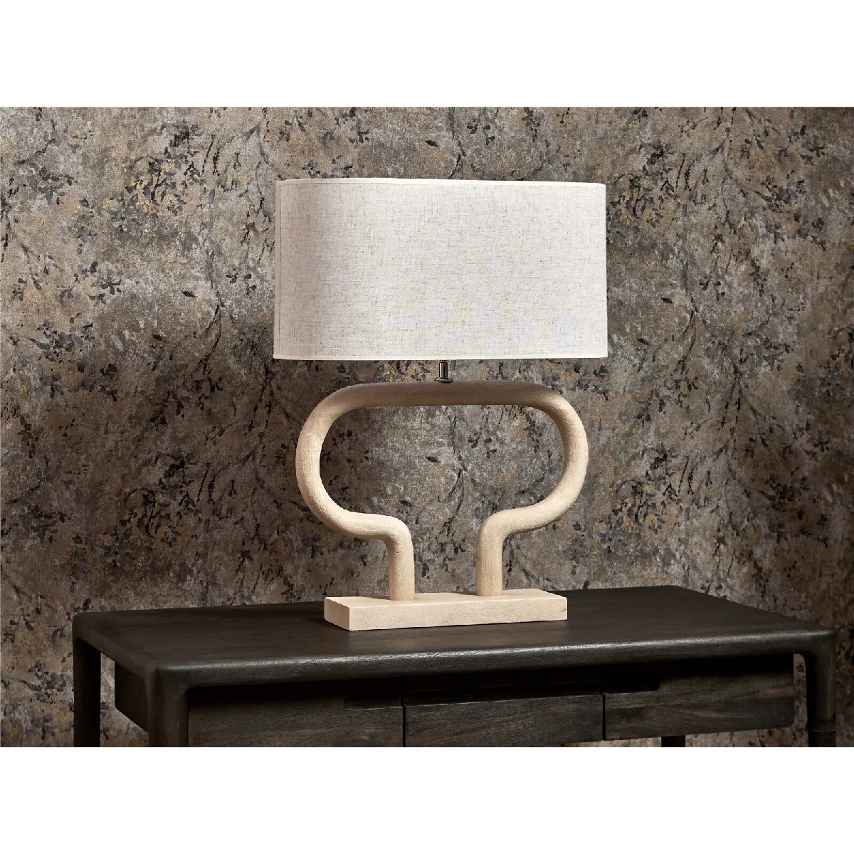 Lampe de table Demeter en bois naturel 40 cm 55 x 25 x 40 cm