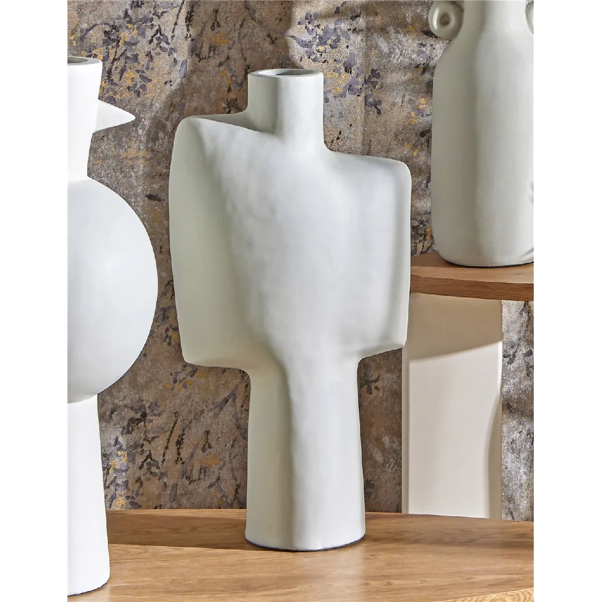 Vase Abayomi beige 62 cm 33 x 16 x 62 cm