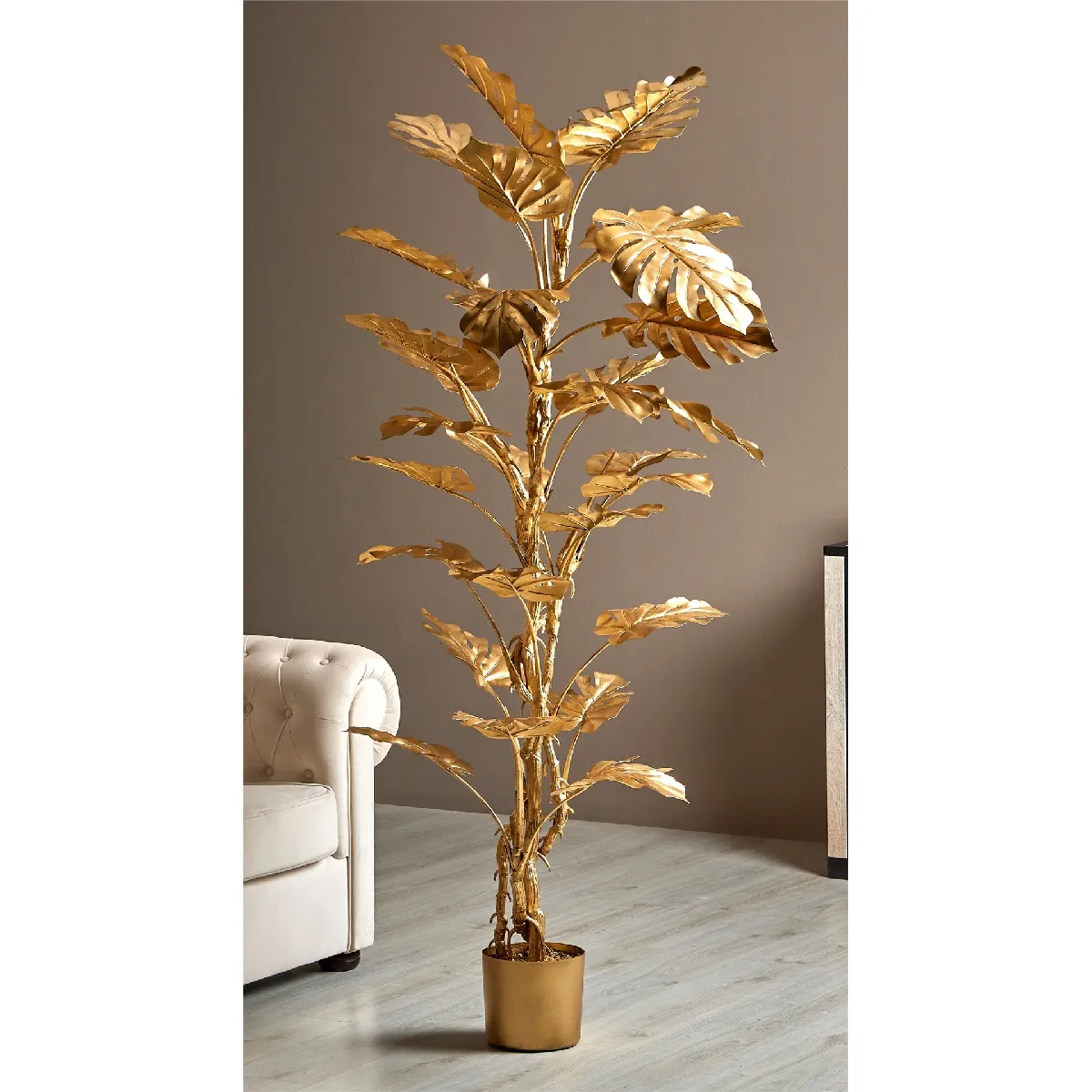 Plante en phyllo doré divisée 186 cm 78 x 186 cm