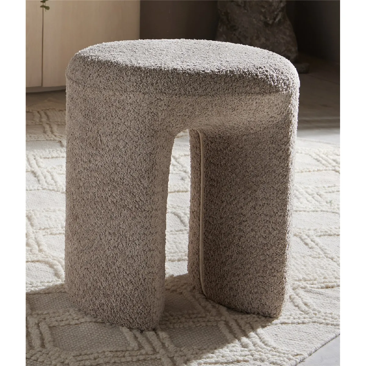 Tabouret Tau en tissu éponge doux 44x47cm