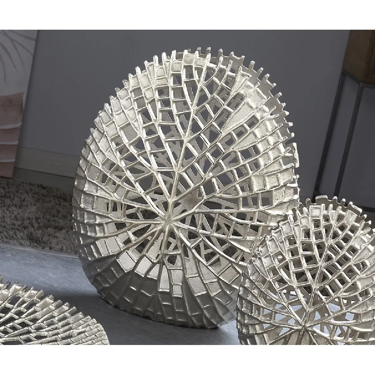 Vase en aluminium découpé à l'emporte-pièce 36 cm 30 x 14 x 36 cm