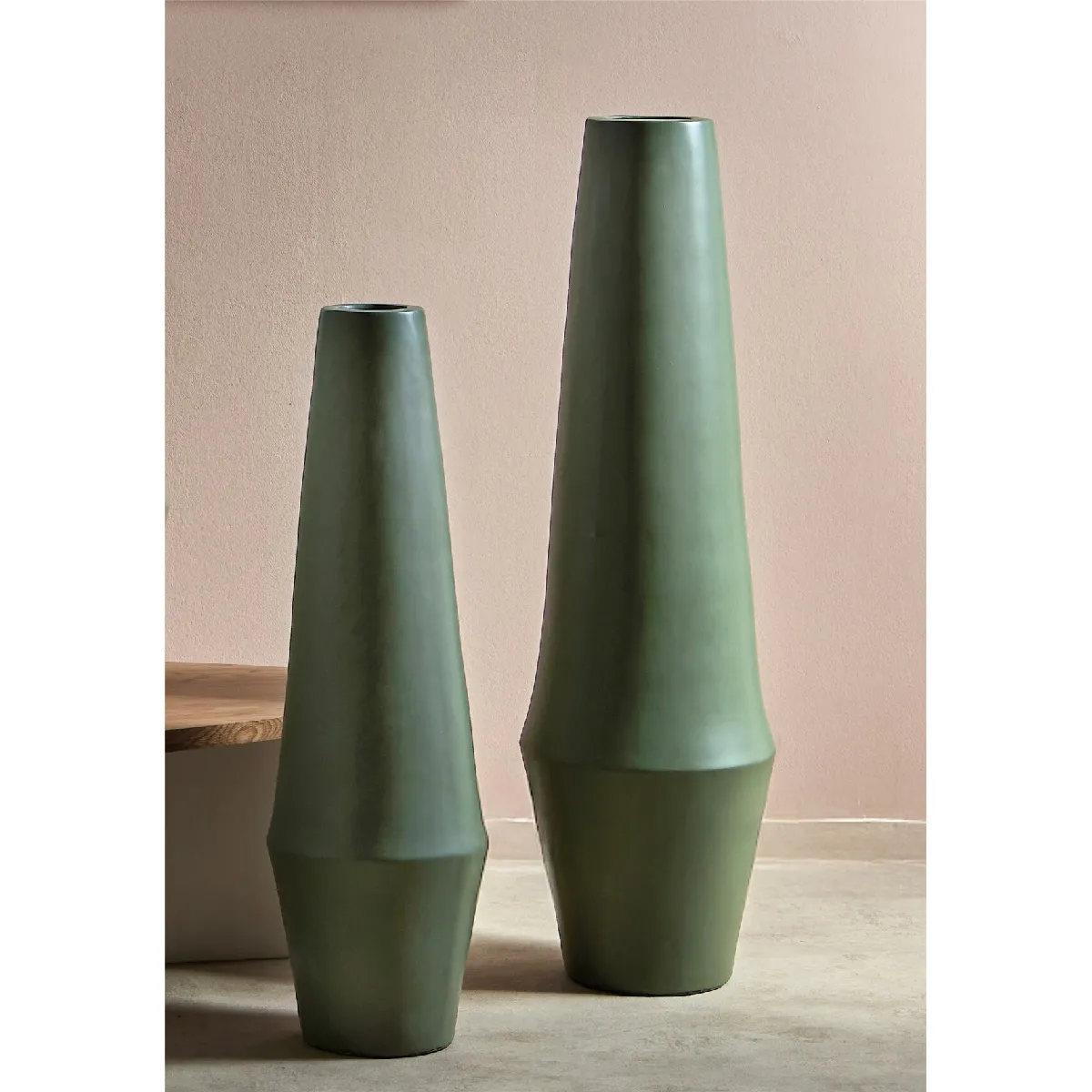Vase vert Masud 100 cm s 2 30dx100 cm