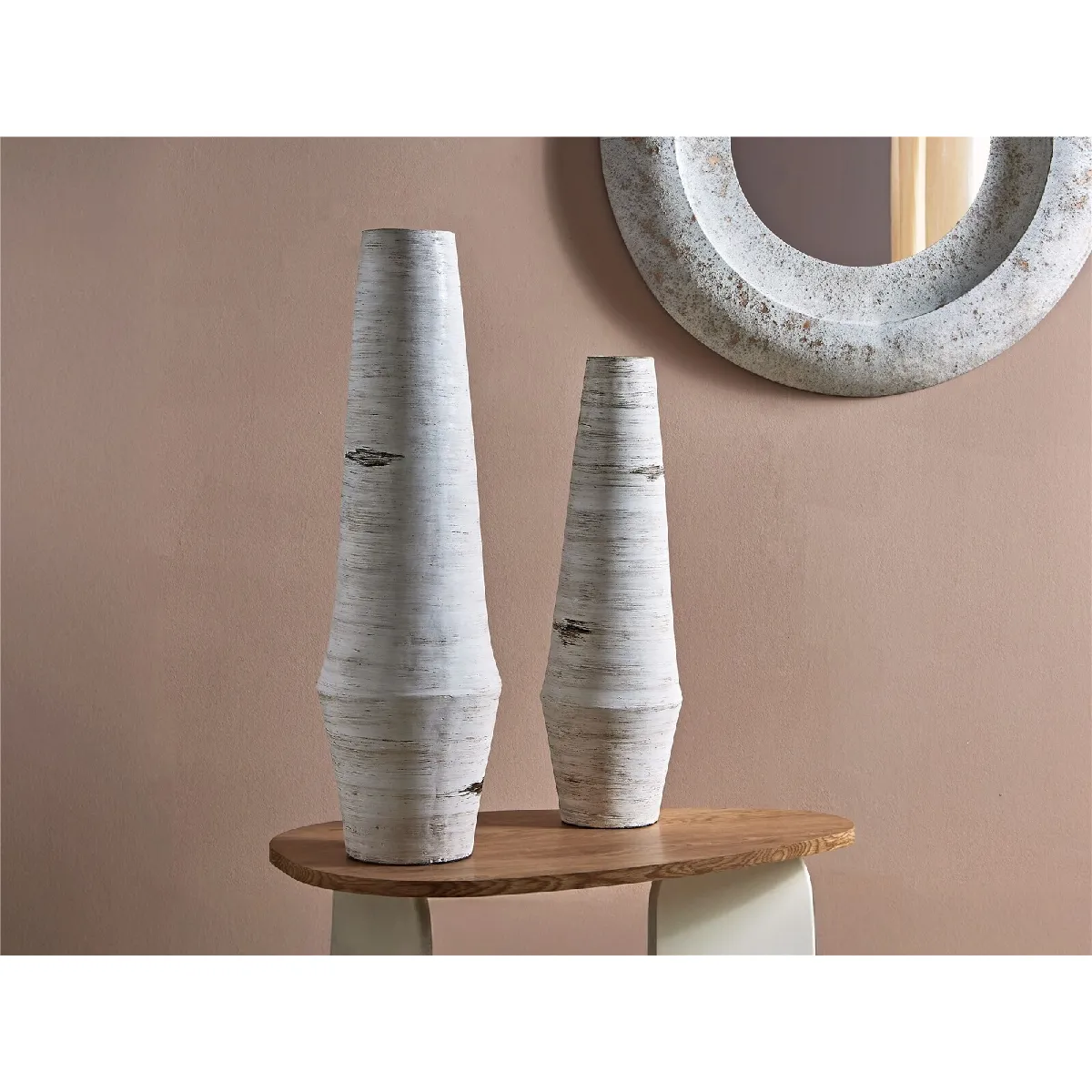 Vase Masud, blanc vieilli, 100 cm, s 2 30dx100 cm