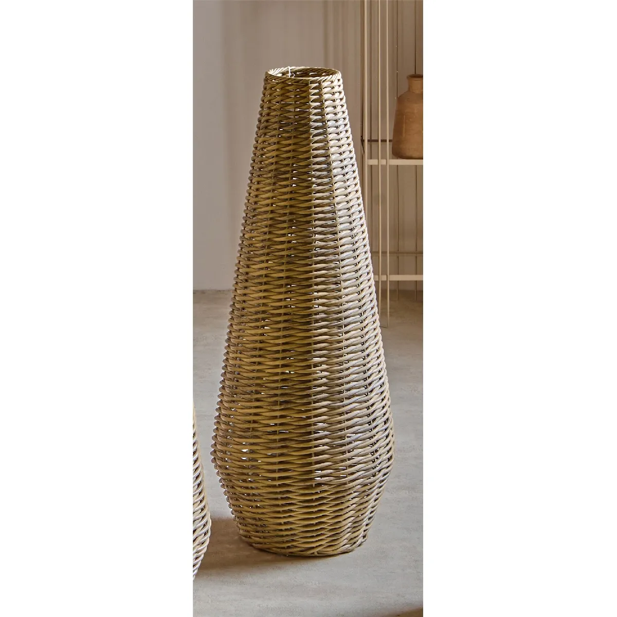 Vase en imitation rotin 100 cm 35dx100 cm