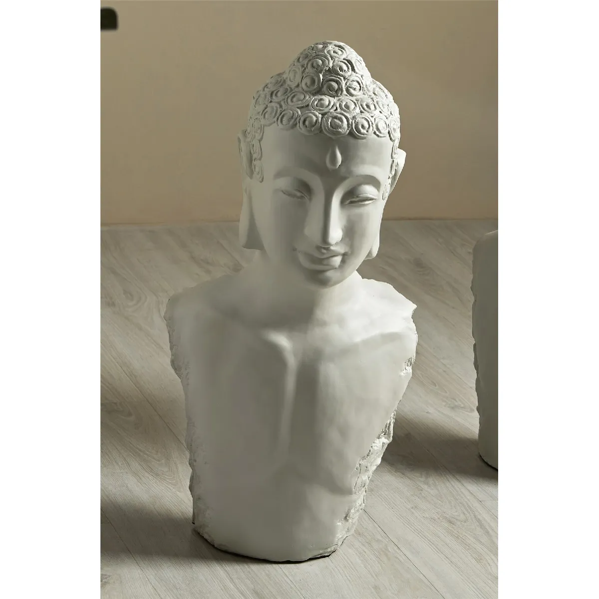 Buste de jeune Bouddha beige 74 cm 36 x 28 x 74 cm